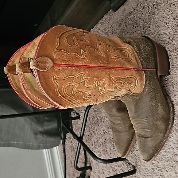 Justin Boots Suede Leather - Picture 1 of 15